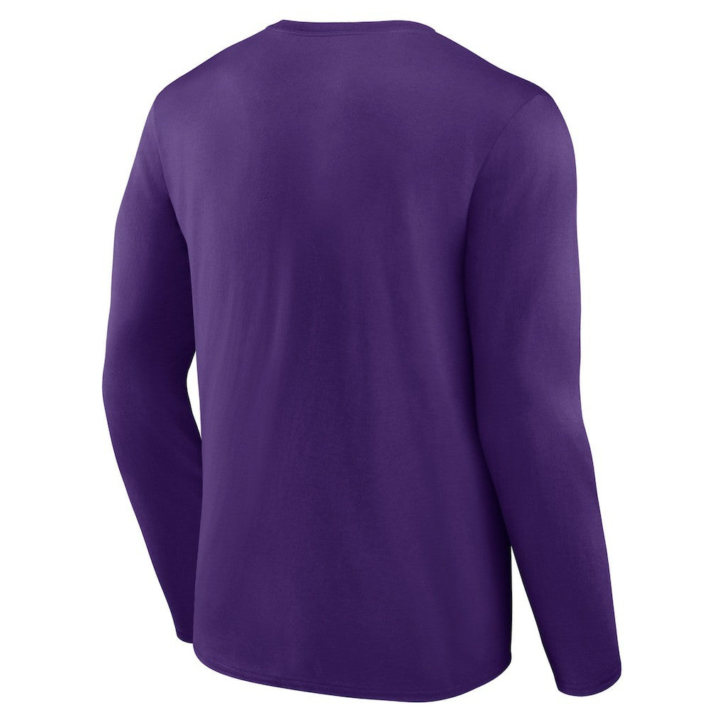 Minnesota Vikings Primary Team Logo Long Sleeve T-Shirt - Purple T-shirts