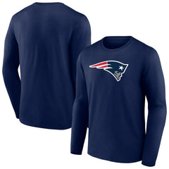 New England Patriots Primary Team Logo Long Sleeve T-Shirt - Navy T-shirts
