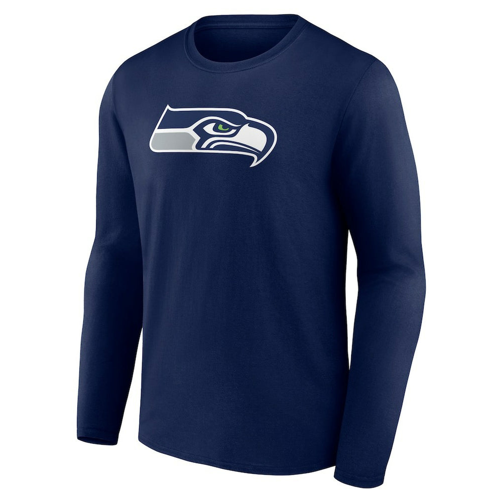Seattle Seahawks Primary Team Logo Long Sleeve T-Shirt - College Navy T-shirts