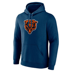 Chicago Bears Primary Team Logo Fitted Pullover Hoodie - Navy Hoodies