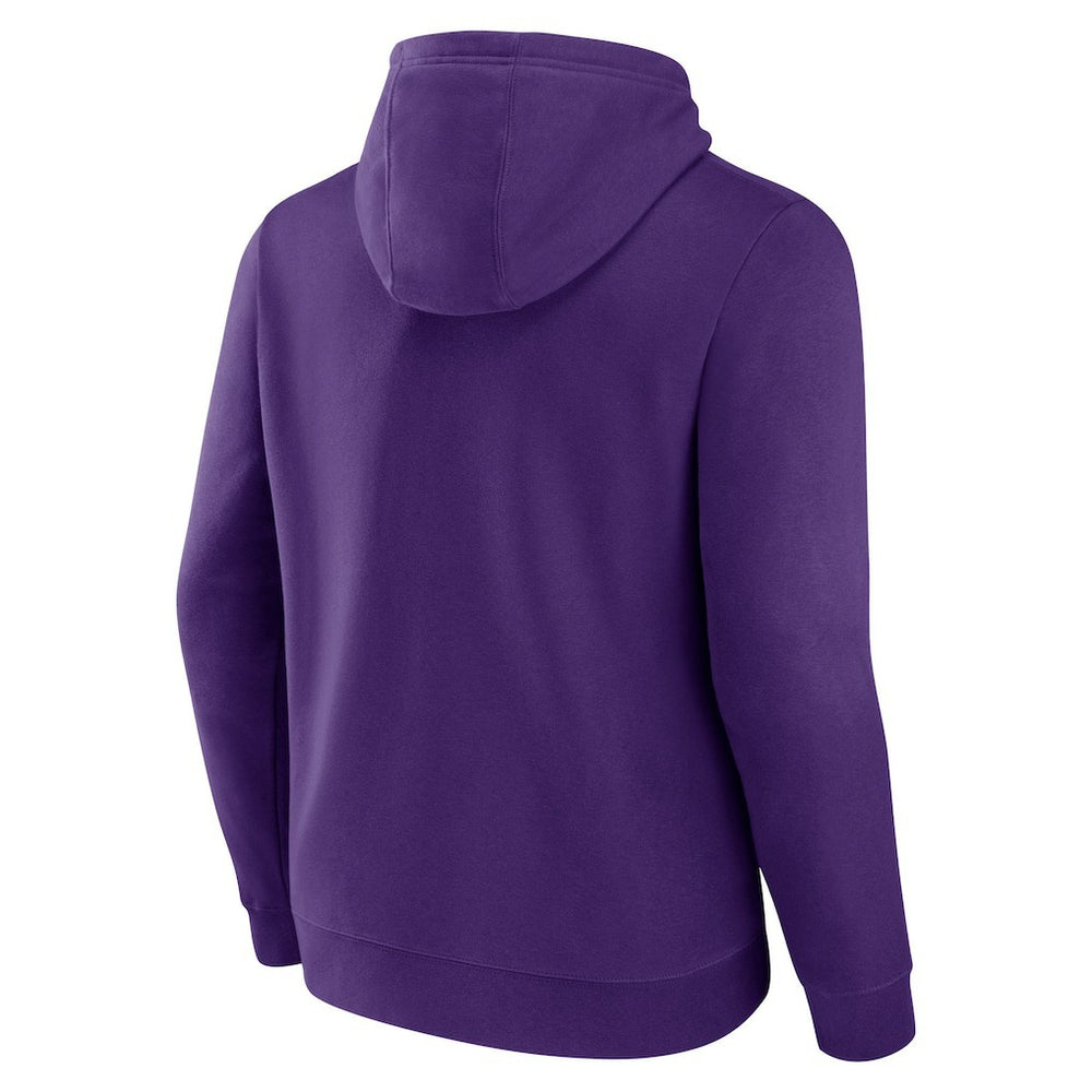 Minnesota Vikings Primary Team Logo Fitted Pullover Hoodie - Purple Hoodies