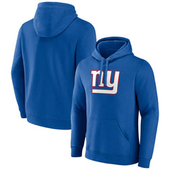 New York Giants Primary Team Logo Fitted Pullover Hoodie - Royal Hoodies