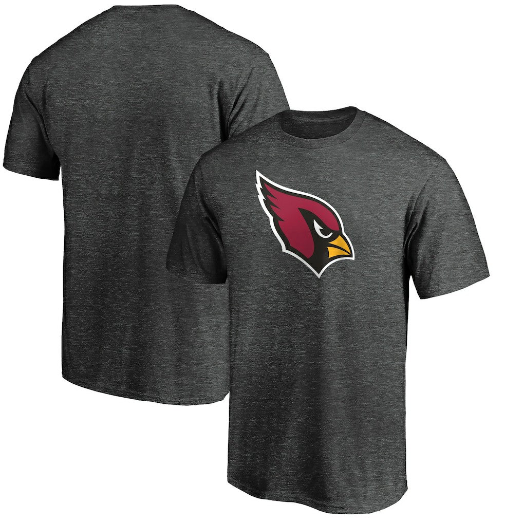 Arizona Cardinals Primary Logo T-Shirt - Heather Charcoal T-shirts