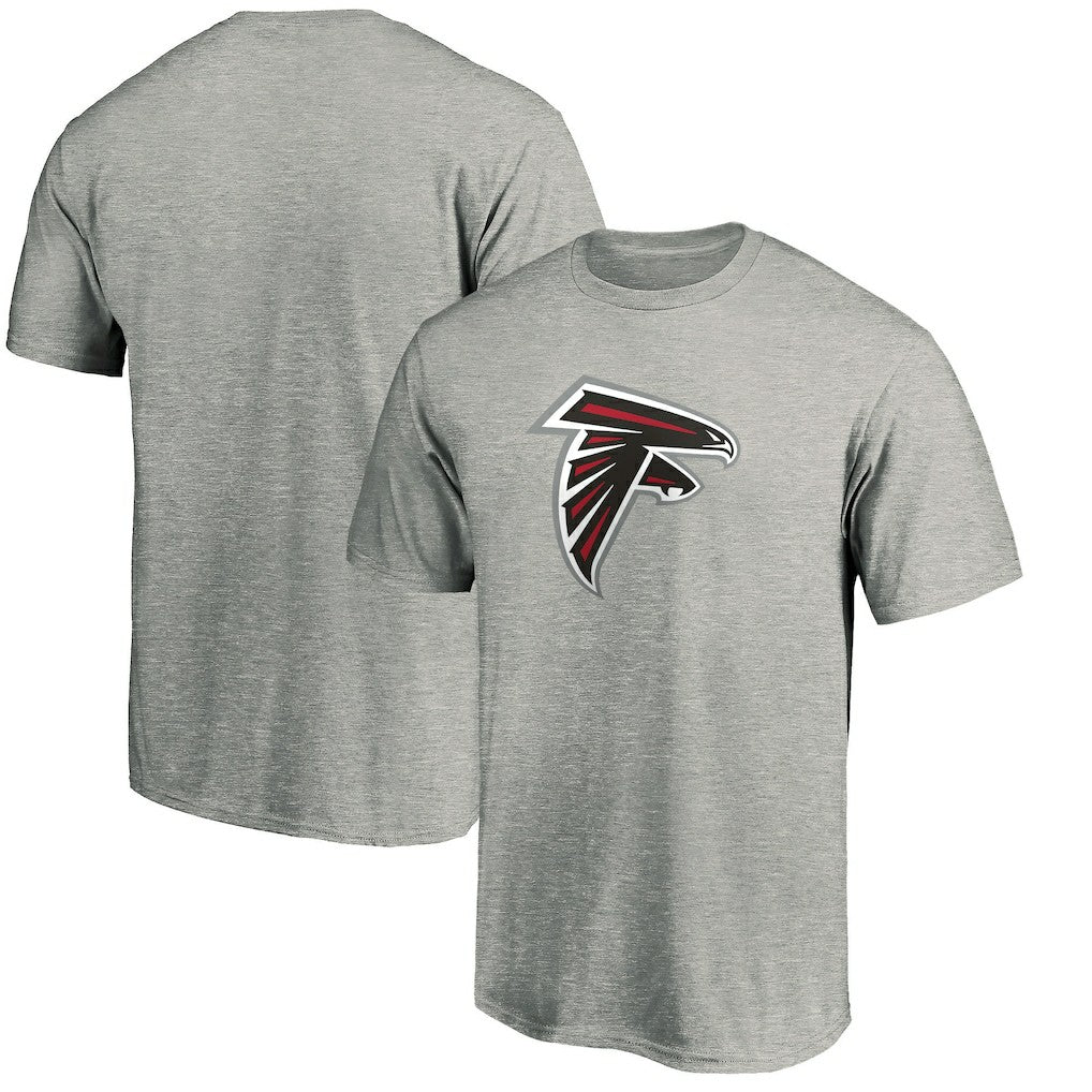 Atlanta Falcons Primary Logo T-Shirt - Heather Gray T-shirts