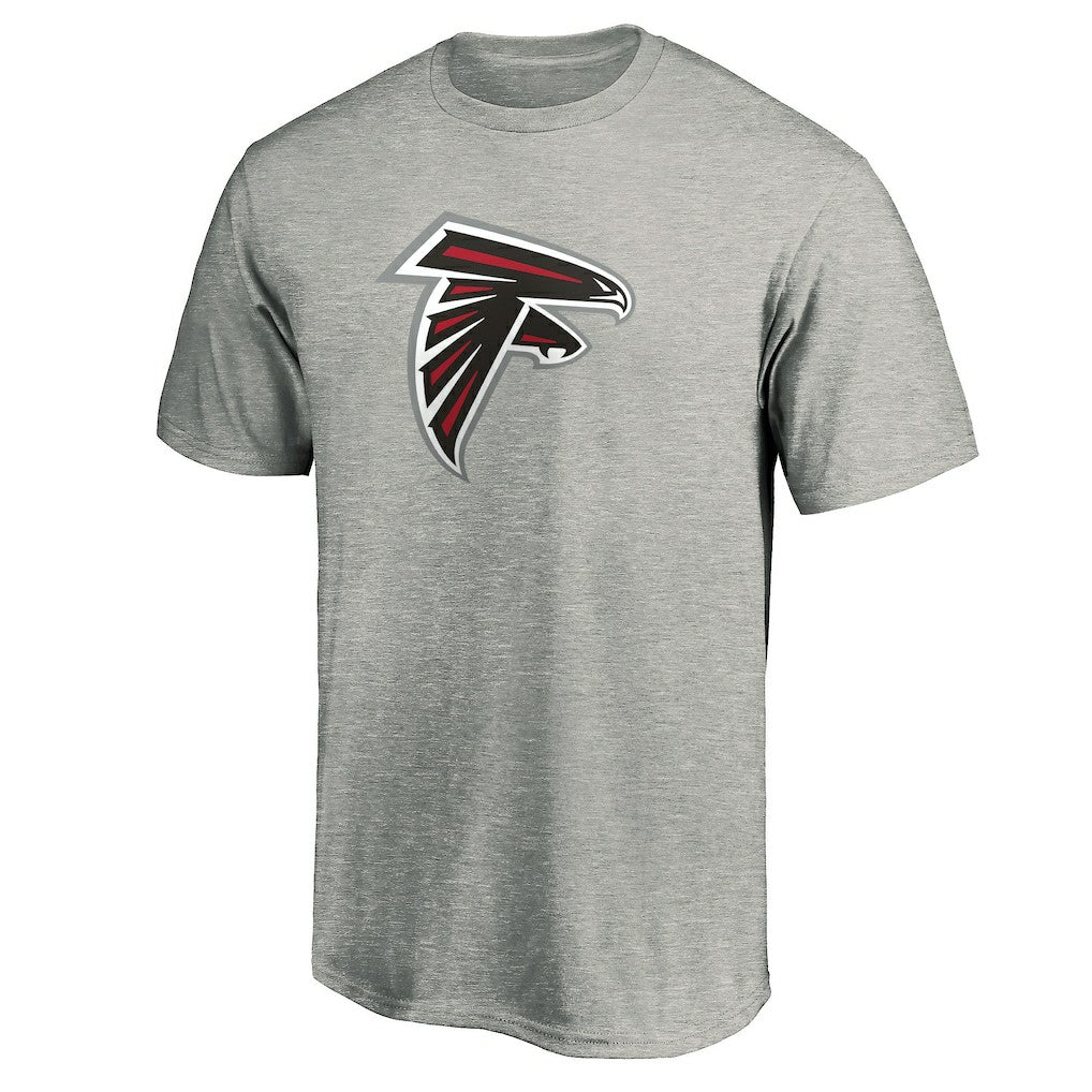 Atlanta Falcons Primary Logo T-Shirt - Heather Gray T-shirts