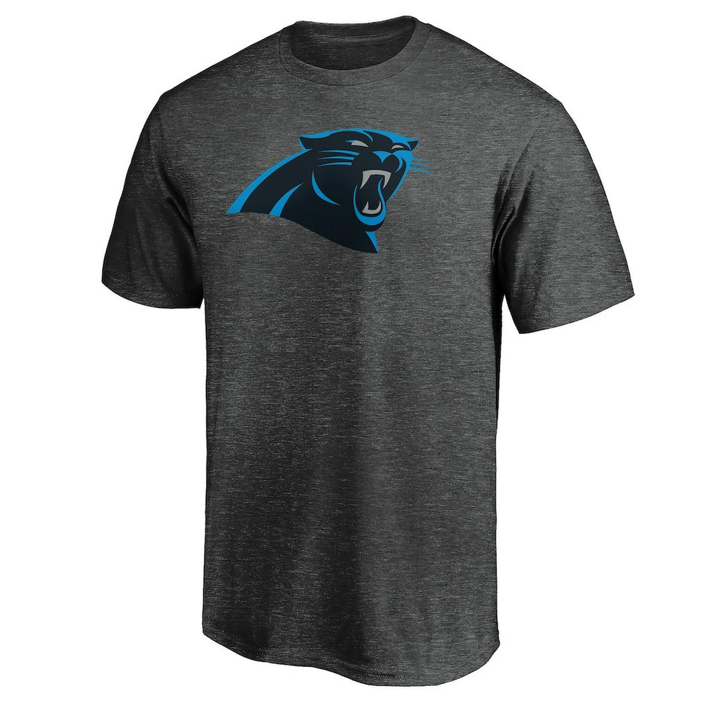 Carolina Panthers Primary Logo T-Shirt - Heather Charcoal T-shirts