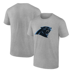 Carolina Panthers Primary Logo T-Shirt - Heather Gray T-shirts