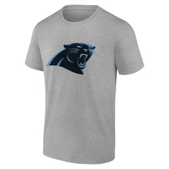 Carolina Panthers Primary Logo T-Shirt - Heather Gray T-shirts