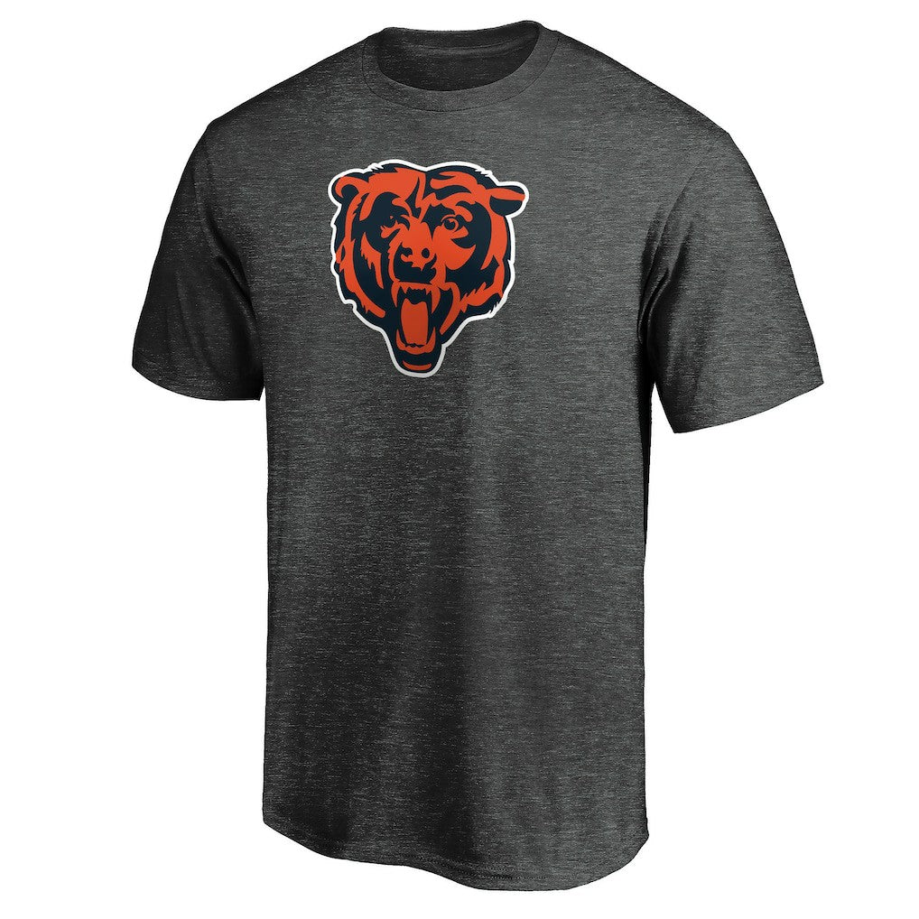 Chicago Bears Primary Logo T-Shirt - Heather Charcoal T-shirts