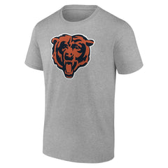 Chicago Bears Primary Logo T-Shirt - Heather Gray T-shirts