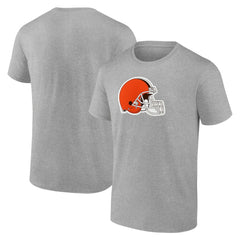 Cleveland Browns Primary Logo T-Shirt - Heather Gray T-shirts