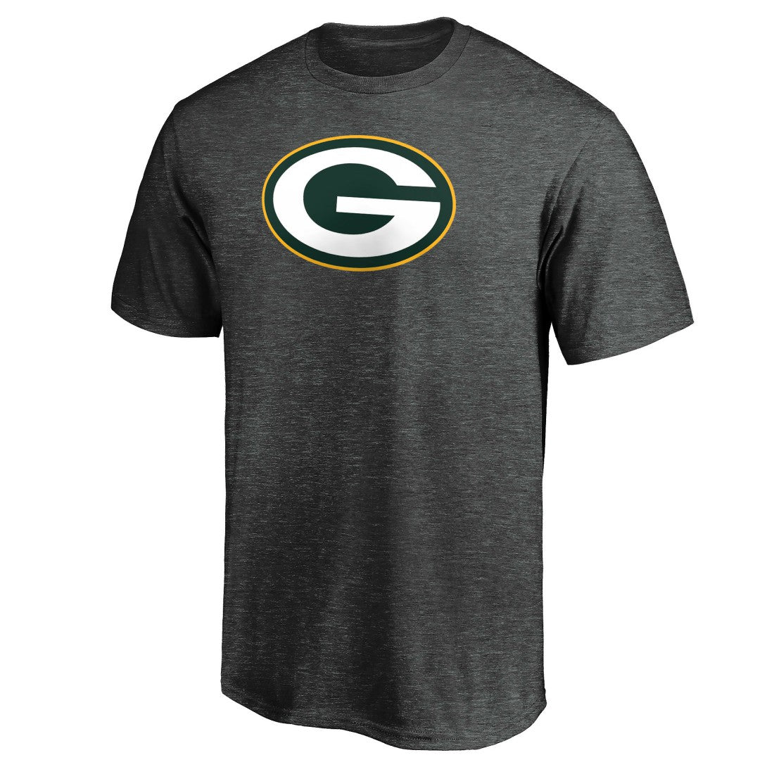 Green Bay Packers Primary Logo T-Shirt - Heather Charcoal T-shirts