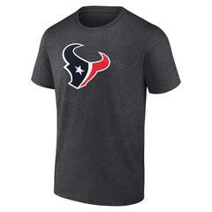 Houston Texans Primary Logo T-Shirt - Heather Charcoal T-shirts