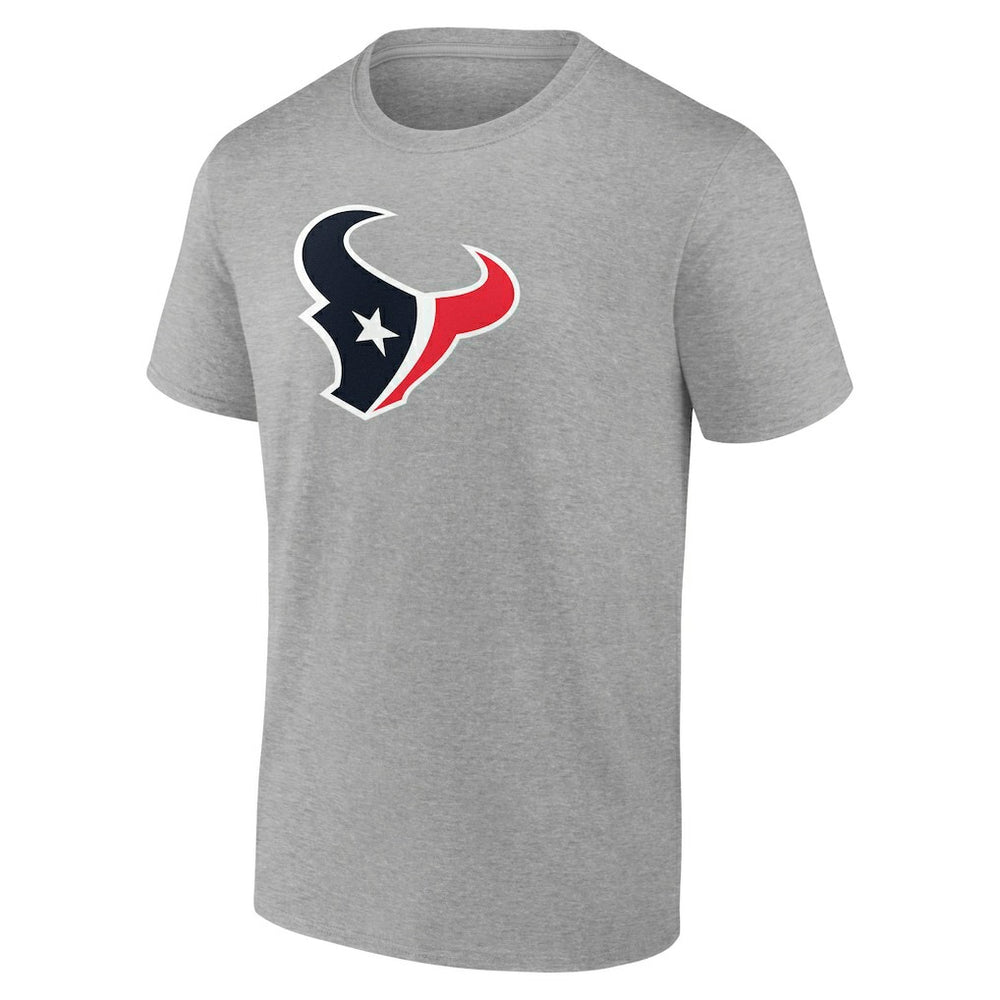 Houston Texans Primary Logo T-Shirt - Heather Gray T-shirts