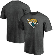 Jacksonville Jaguars Primary Logo T-Shirt - Heather Charcoal T-shirts