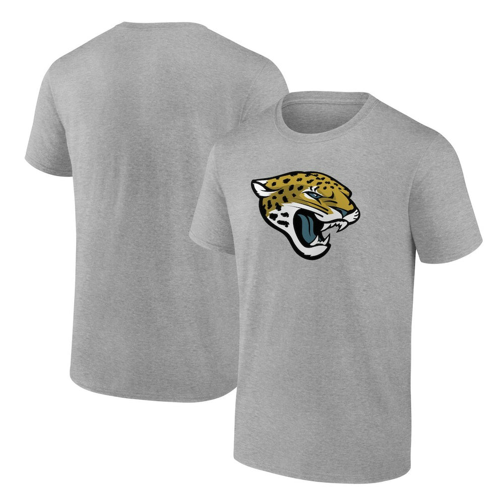Jacksonville Jaguars Primary Logo T-Shirt - Heather Gray T-shirts