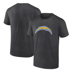 Los Angeles Chargers Primary Logo T-Shirt - Heather Charcoal T-shirts