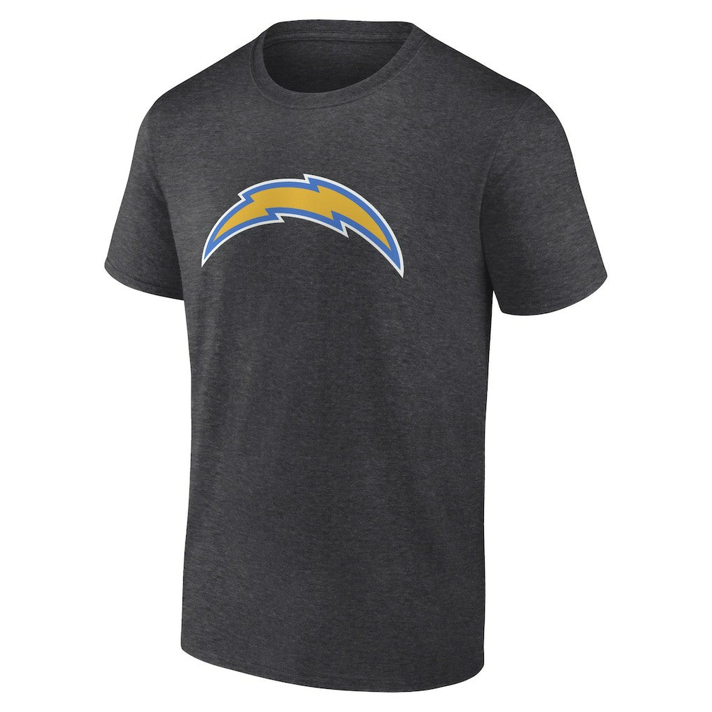 Los Angeles Chargers Primary Logo T-Shirt - Heather Charcoal T-shirts
