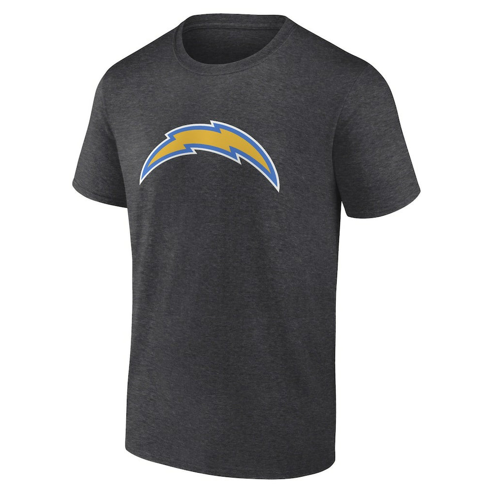 Los Angeles Chargers Primary Logo T-Shirt - Heather Charcoal T-shirts