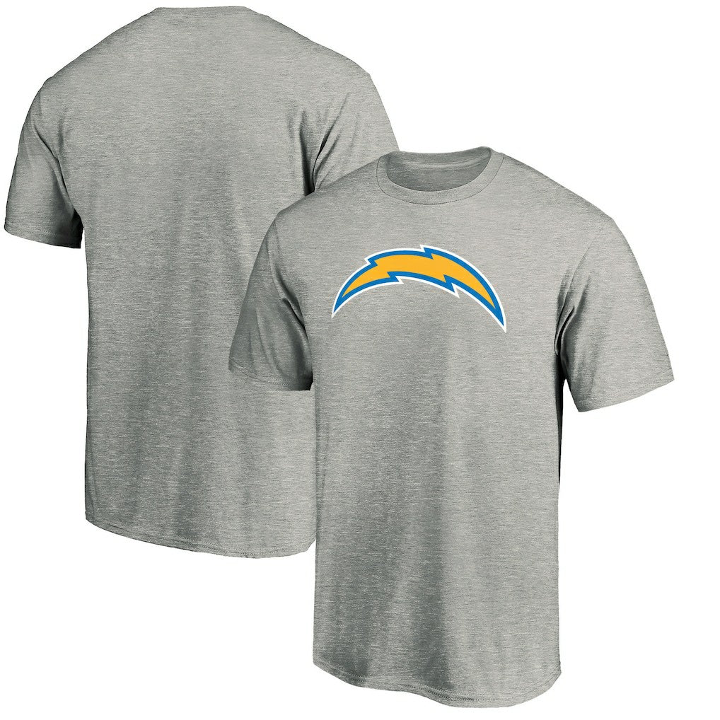 Los Angeles Chargers Primary Logo T-Shirt - Heather Gray T-shirts