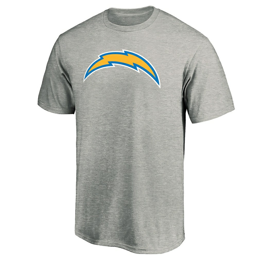 Los Angeles Chargers Primary Logo T-Shirt - Heather Gray T-shirts
