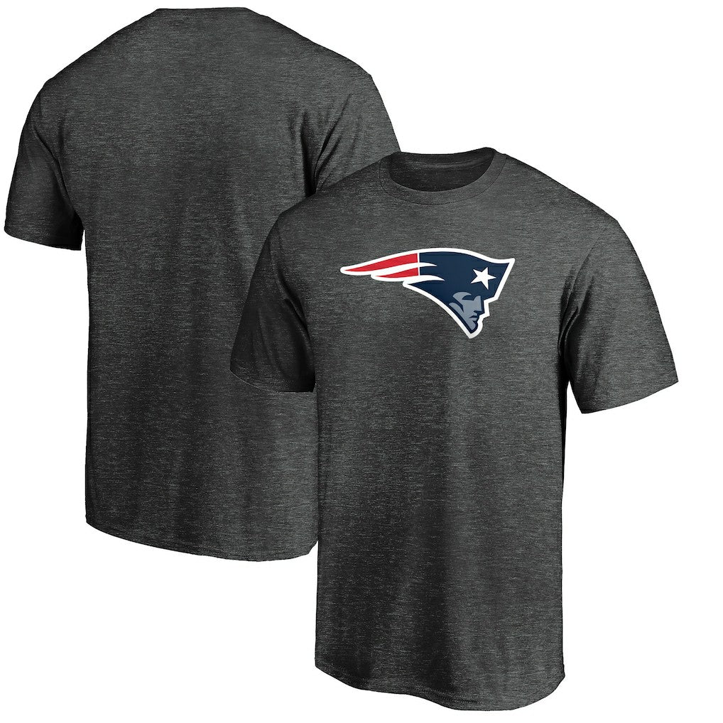 New England Patriots Primary Logo T-Shirt - Heather Charcoal T-shirts