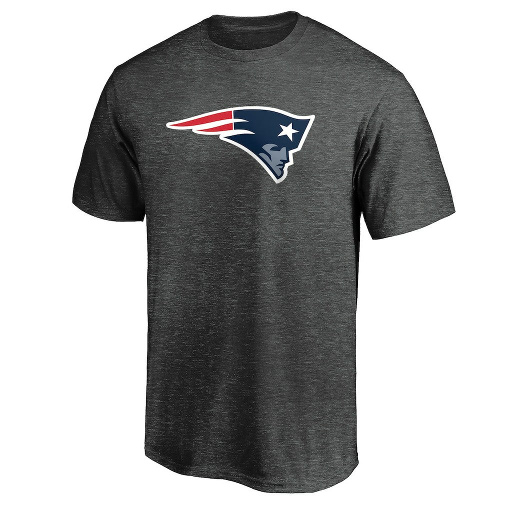 New England Patriots Primary Logo T-Shirt - Heather Charcoal T-shirts