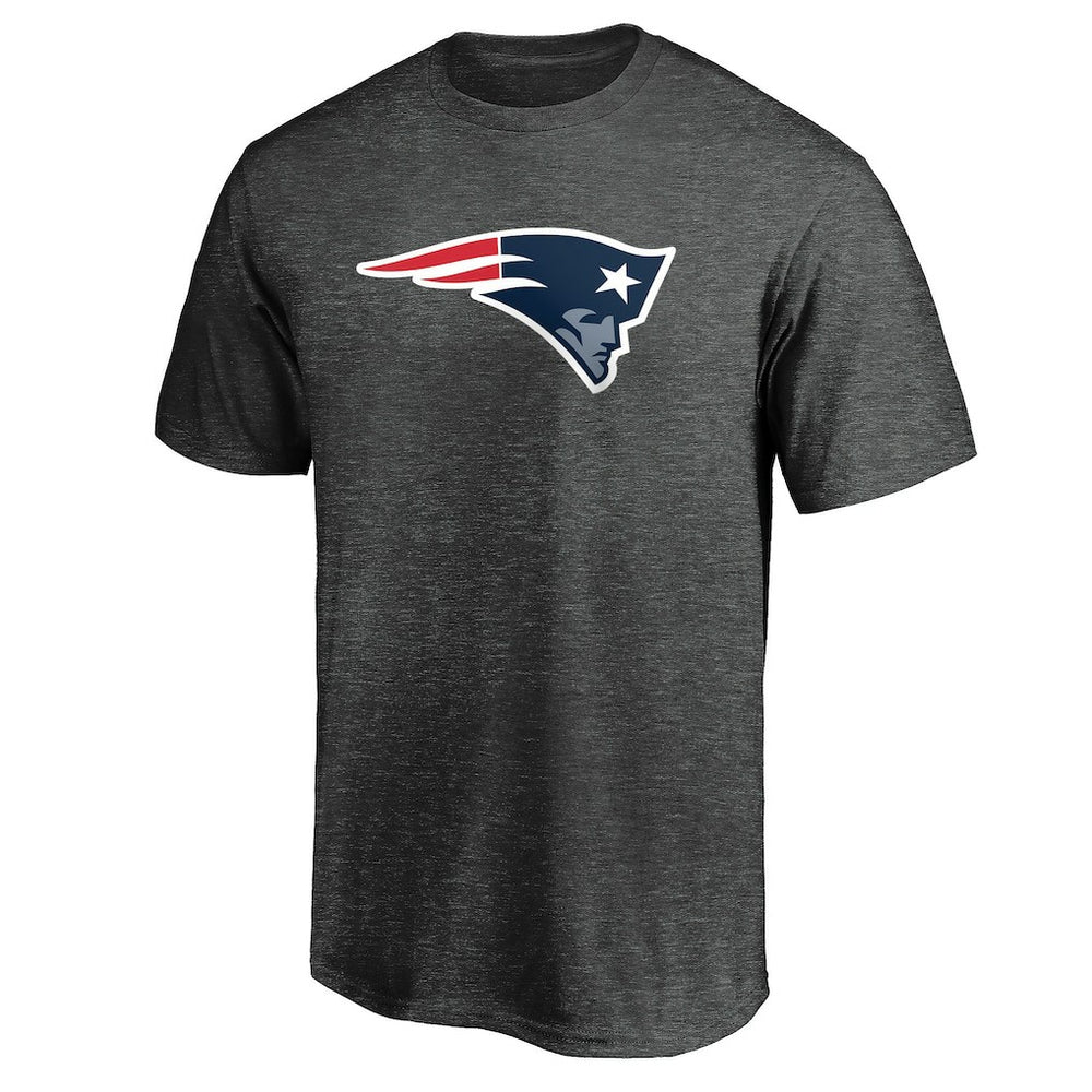 New England Patriots Primary Logo T-Shirt - Heather Charcoal T-shirts