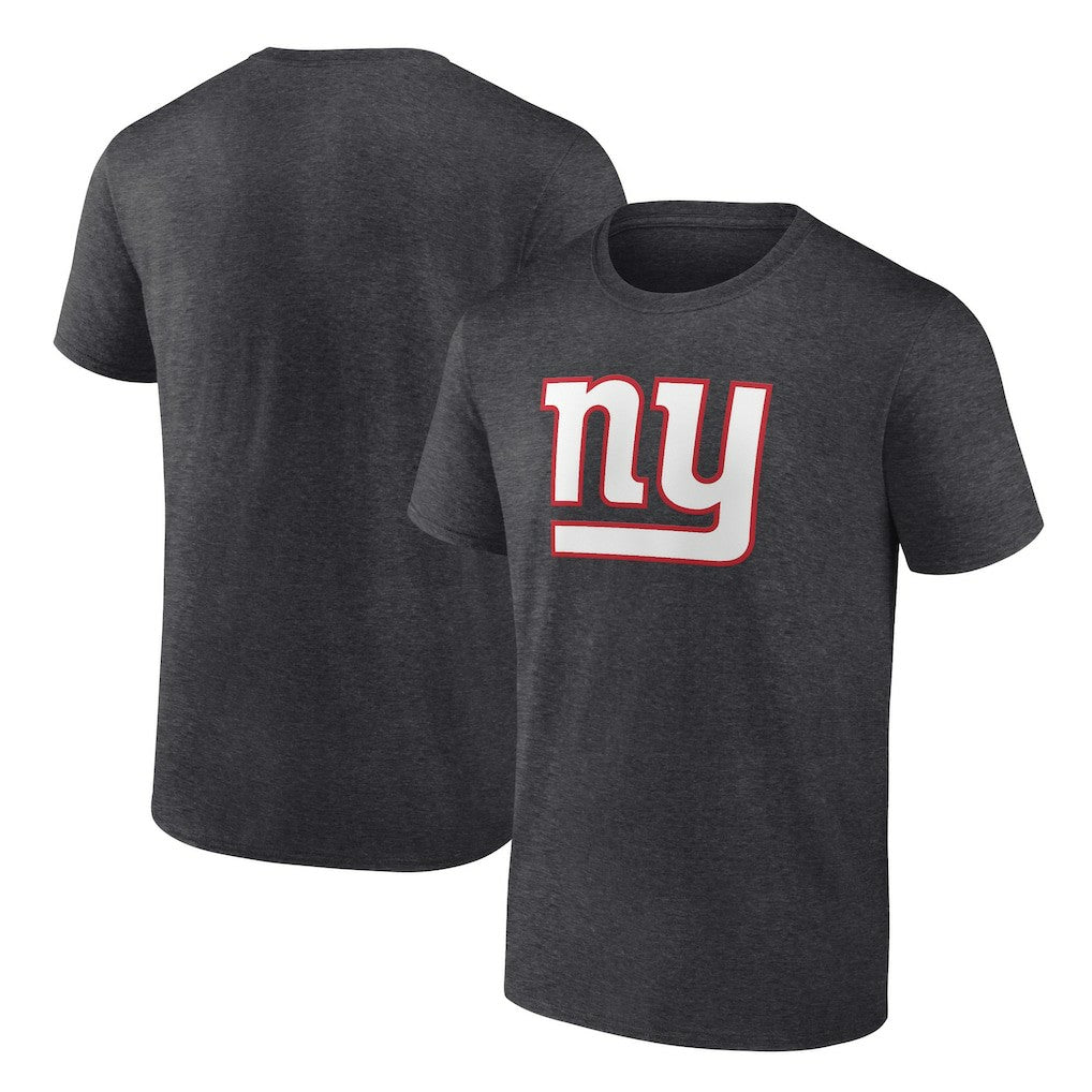 New York Giants Primary Logo T-Shirt - Heather Charcoal T-shirts