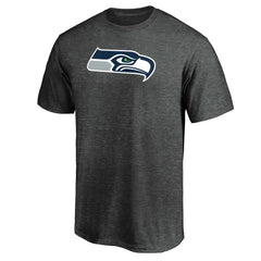 Seattle Seahawks Primary Logo T-Shirt - Heather Charcoal T-shirts