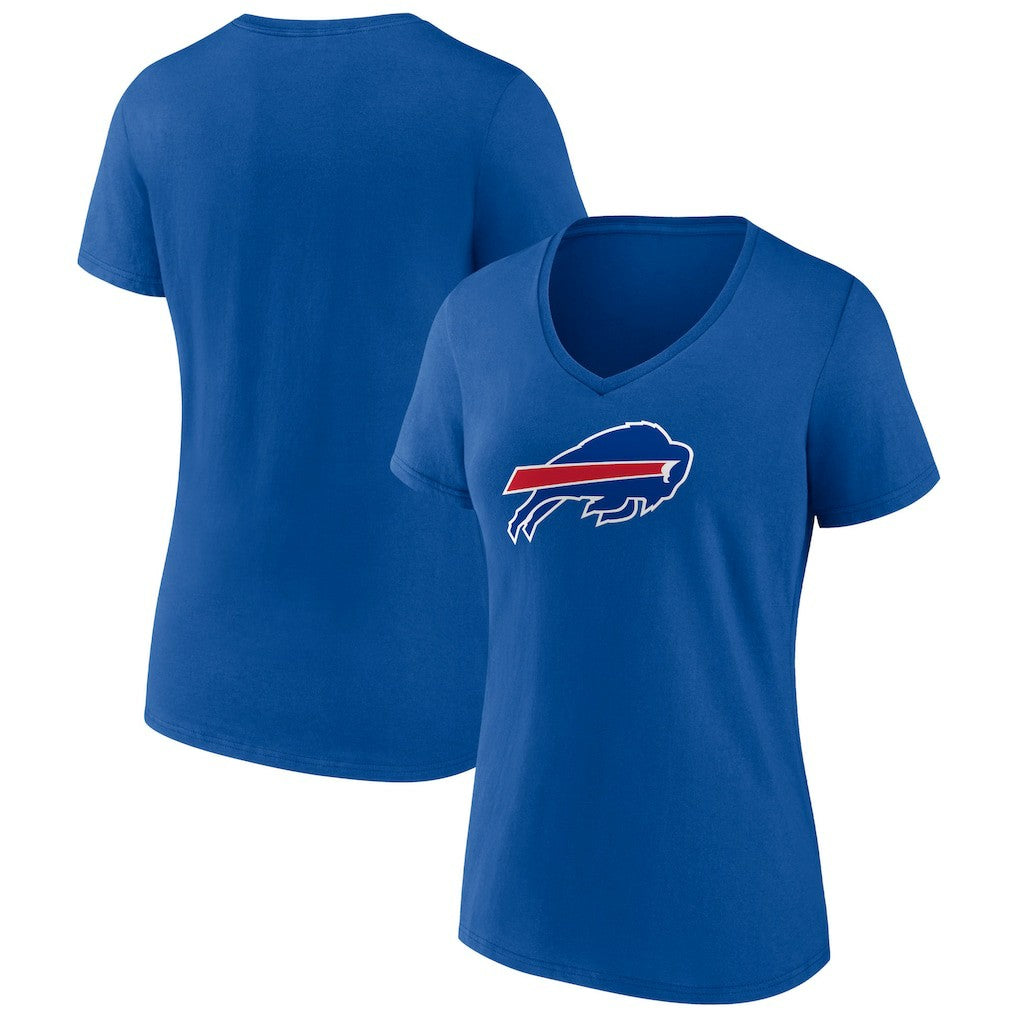 Buffalo Bills Women's Primary Team Logo V-Neck T-Shirt - Royal T-shirts
