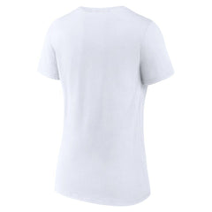 Jacksonville Jaguars Women's Primary Team Logo V-Neck T-Shirt - White T-shirts
