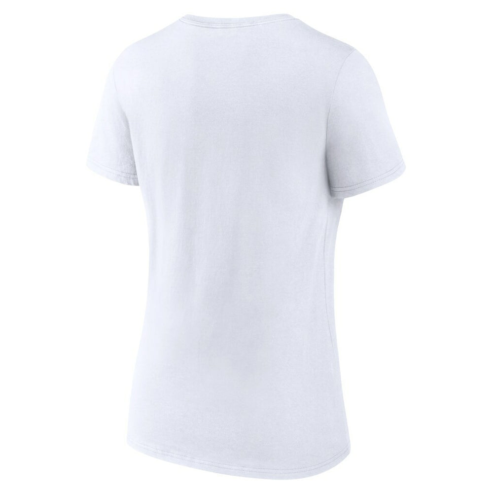 Minnesota Vikings Women's Primary Team Logo V-Neck T-Shirt - White T-shirts