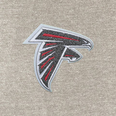 Atlanta Falcons Antigua Reward Chenille Pullover Crewneck Sweatshirt - Oatmeal Pullover