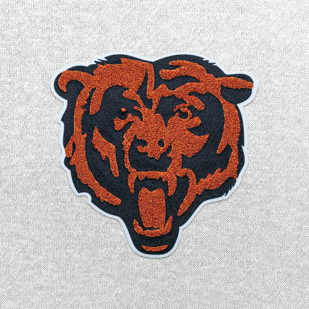 Chicago Bears Antigua Victory Chenille Pullover Hoodie - White Hoodies