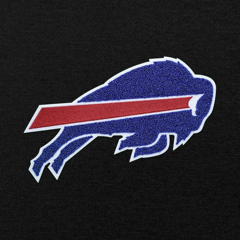 Buffalo Bills Antigua Victory Chenille Pullover Hoodie - Black Hoodies