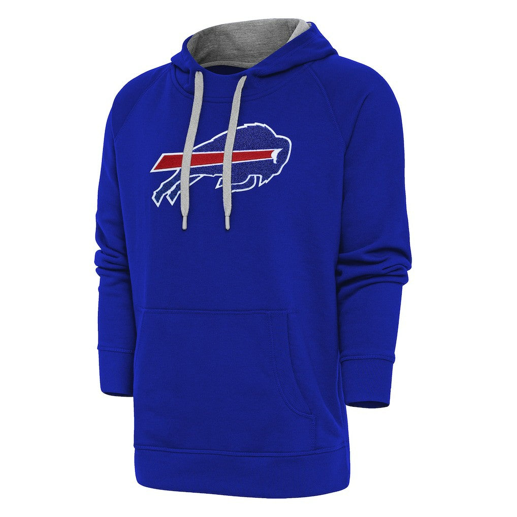Buffalo Bills Antigua Victory Chenille Pullover Hoodie - Royal Hoodies