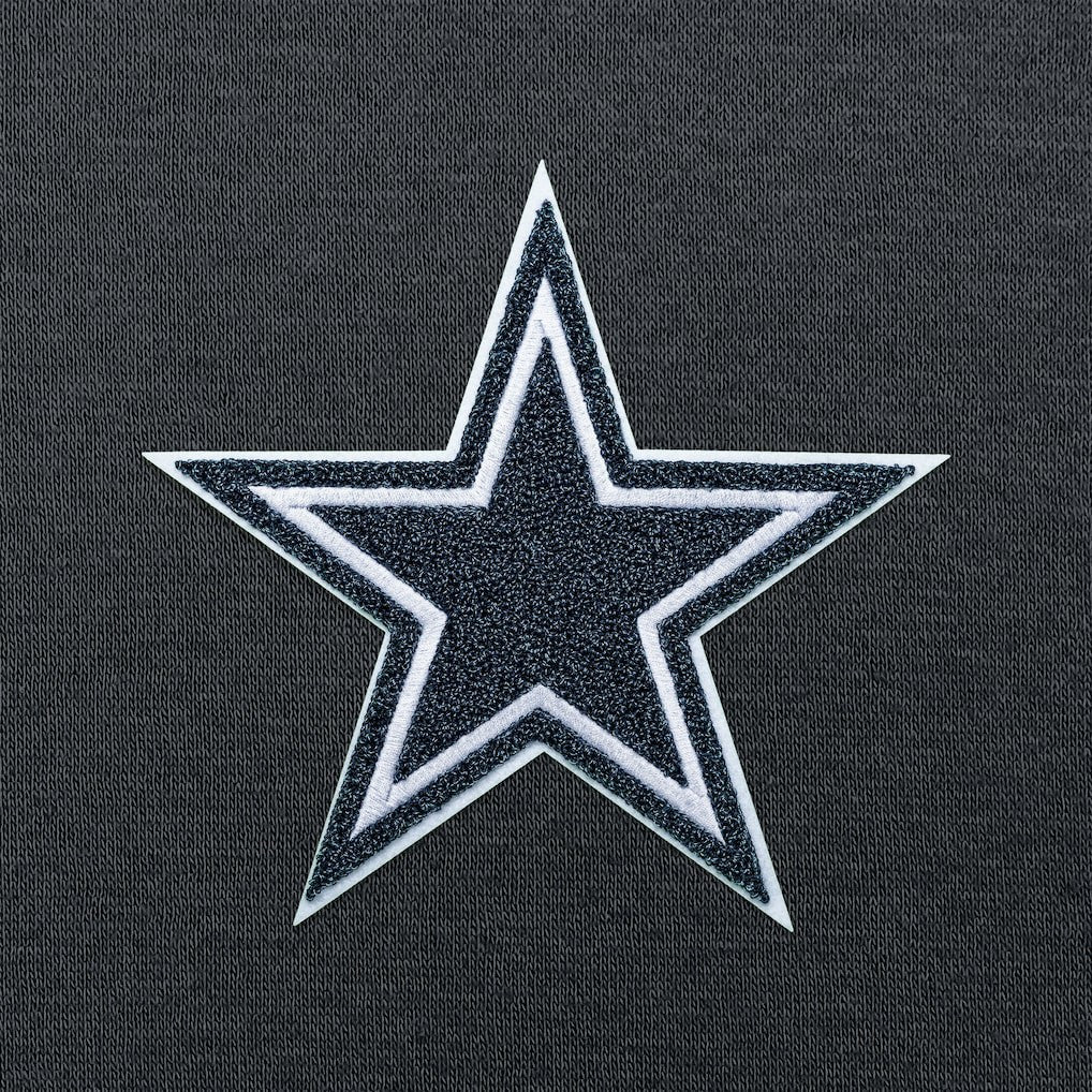 Dallas Cowboys Antigua Victory Chenille Pullover Hoodie - Charcoal Hoodies