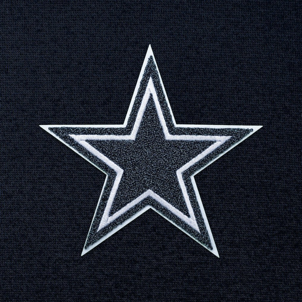 Dallas Cowboys Antigua Victory Chenille Pullover Hoodie - Navy Hoodies