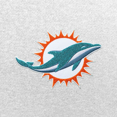 Miami Dolphins Antigua Victory Chenille Pullover Hoodie - White Hoodies