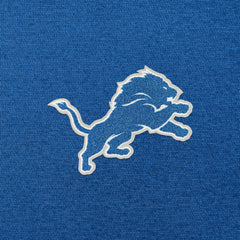Detroit Lions Antigua Victory Chenille Pullover Hoodie - Blue Hoodies