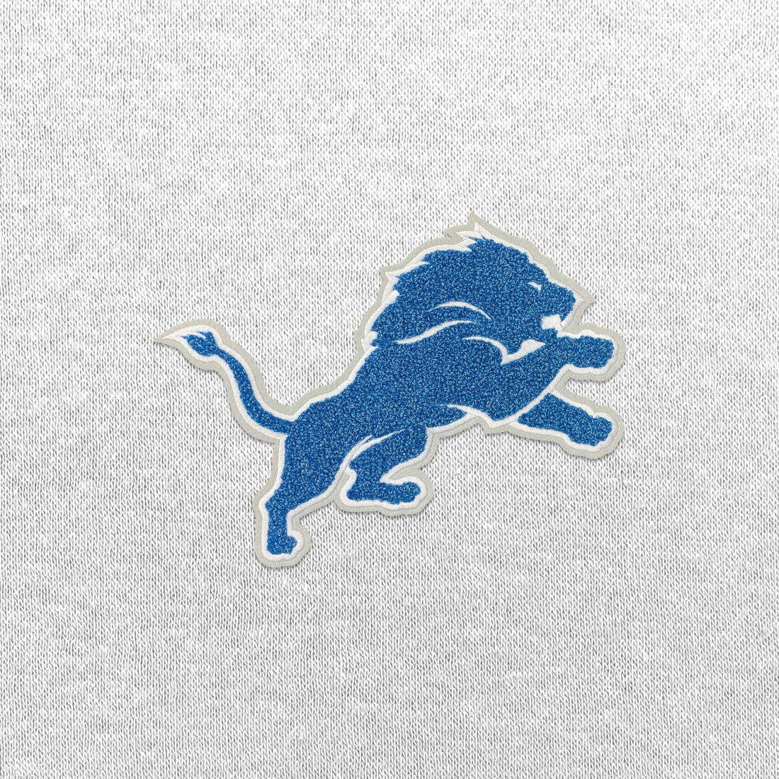 Detroit Lions Antigua Victory Chenille Pullover Hoodie - White Hoodies