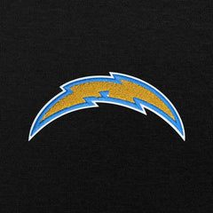 Los Angeles Chargers Antigua Victory Chenille Pullover Hoodie - Black Hoodies