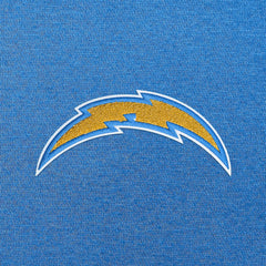 Los Angeles Chargers Antigua Victory Chenille Pullover Hoodie - Powder Blue Hoodies