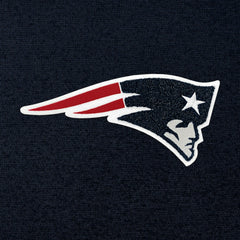 New England Patriots Antigua Victory Chenille Pullover Hoodie - Navy Hoodies