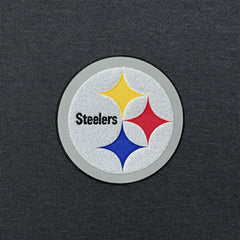 Pittsburgh Steelers Antigua Victory Chenille Pullover Hoodie - Charcoal Hoodies