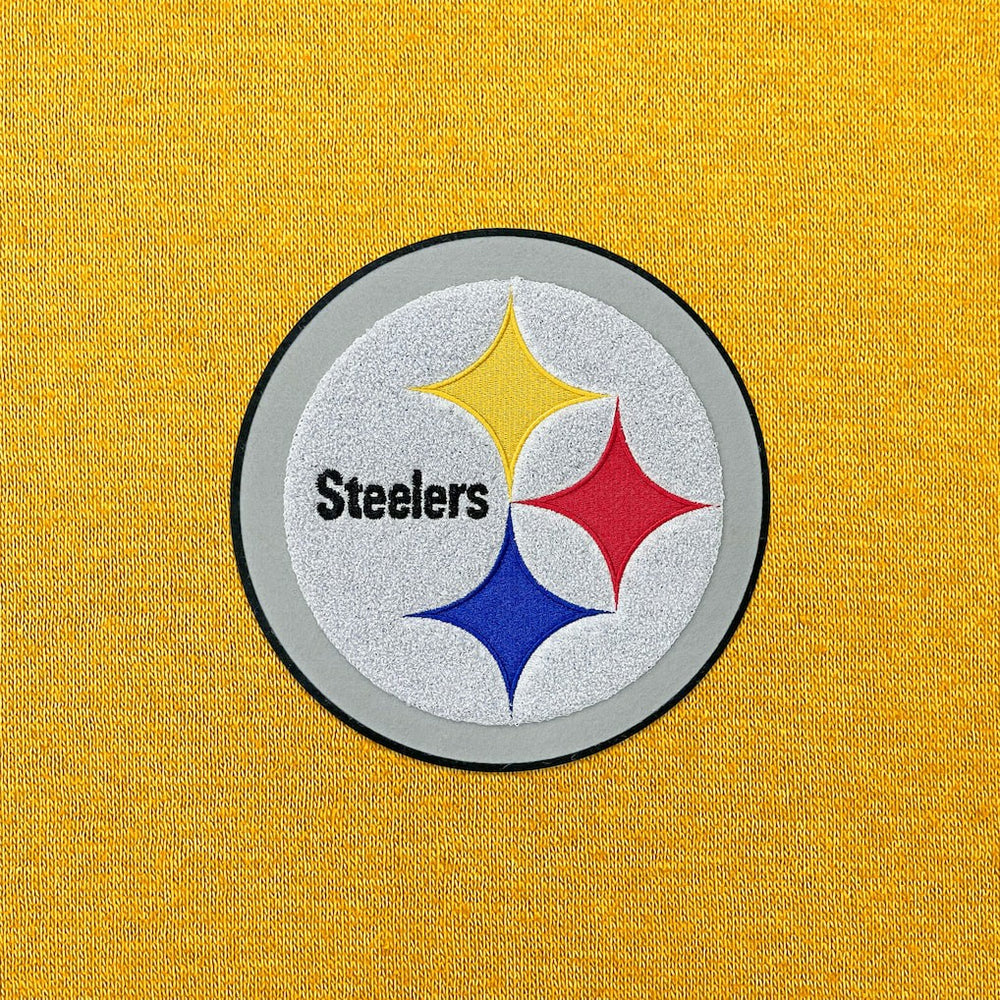 Pittsburgh Steelers Antigua Victory Chenille Pullover Hoodie - Gold Hoodies
