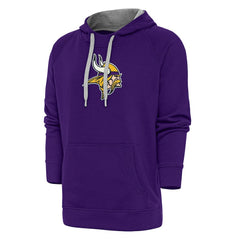 Minnesota Vikings Antigua Victory Chenille Pullover Hoodie - Purple Hoodies