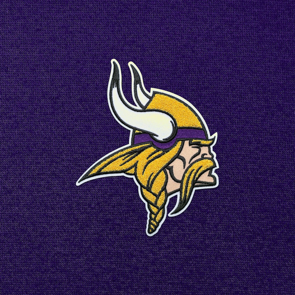 Minnesota Vikings Antigua Victory Chenille Pullover Hoodie - Purple Hoodies