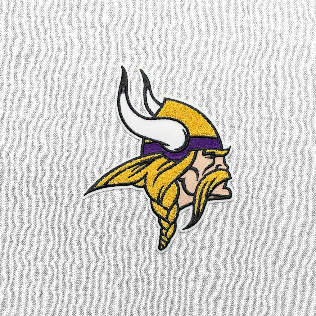 Minnesota Vikings Antigua Victory Chenille Pullover Hoodie - White Hoodies